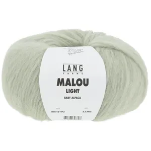 Pelote d'Alpaga et laine MALOU LIGHT - LANG YARNS 0192 vert clair - 01...