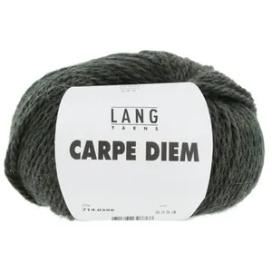 Pelote de Laine et Alpaga à tricoter CARPE DIEM - Lang Yarns 0398 Vert... pas cher