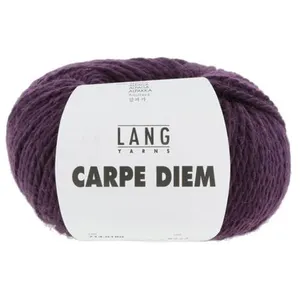 Pelote de Laine et Alpaga à tricoter CARPE DIEM - Lang Yarns 0180 Viol... pas cher