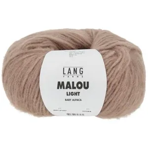 Pelote d'Alpaga et laine MALOU LIGHT - LANG YARNS 0187 Marron - 0187 M... pas cher