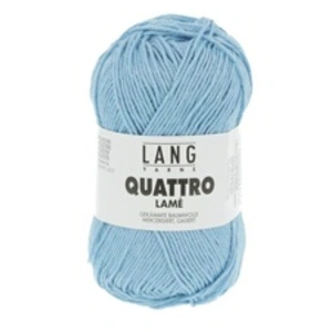 Fil à tricoter 100% coton QUATTRO LAME - Lang Yarns - PPSC 21 Bleu - 2... pas cher
