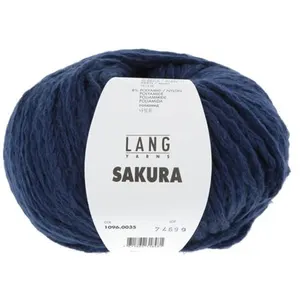 Pelote de Coton SAKURA - Lang Yarns(...) - 0035 Bleu Marine pas cher