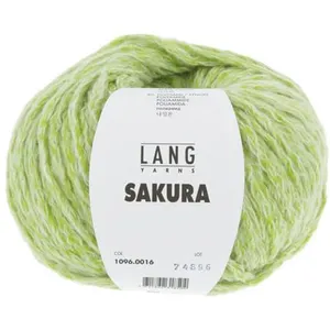 Pelote de Coton SAKURA - Lang Yarns(...) - 0016 Vert Citron pas cher