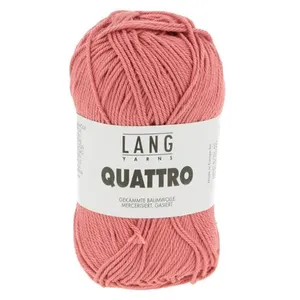 Fil à tricoter 100% coton QUATTRO - Lang Yarns(...) - 309 Rose