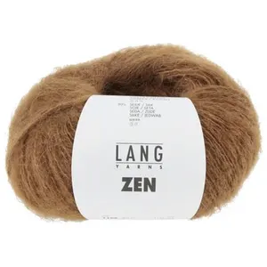 Pelote de Laine, Alpaga et Soie à tricoter ZEN - 25GR - Lang Yarns 001... pas cher