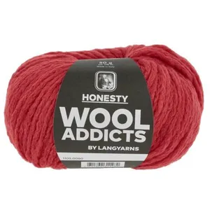Pelote de Coton et Alpaga à tricoter HONESTY - Wool Addict 0060 Rouge ... pas cher