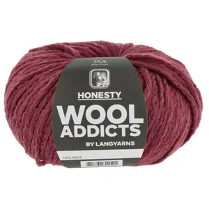 Pelote de Coton et Alpaga à tricoter HONESTY - Wool Addict 0062 rouge ... pas cher