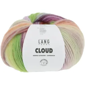 Lang Yarns - Cloud 0009 Violet Vert Bleu 100 g