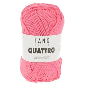 Non communiqué Fil à tricoter 100% coton QUATTRO - Lang Yarns(...) - 229 Rose pas cher