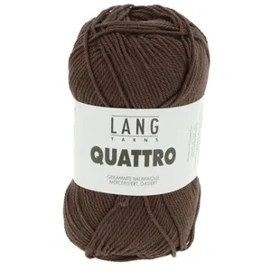 Non communiqué Fil à tricoter 100% coton QUATTRO - Lang Yarns(...) - 168 Marron