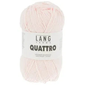Non communiqué Fil à tricoter 100% coton QUATTRO - Lang Yarns(...) - 209 Rose pas cher