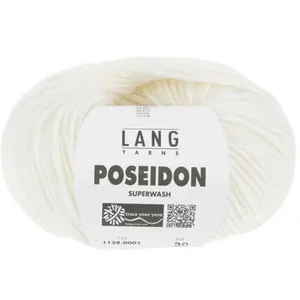 GENERIQUE Pelote de laine Vierge Poseidon - Lang Yarns(...) - 01 Blanc pas cher