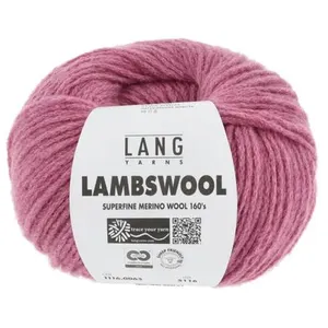 Pelote à tricoter 100% Laine Vierge LAMBSWOOL - Lang Yarns 0065 Rose -...