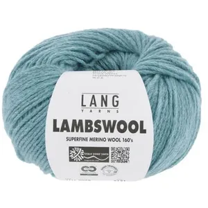 Pelote à tricoter 100% Laine Vierge LAMBSWOOL - Lang Yarns 0078 Bleu -...