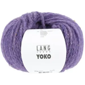 Pelote de laine et Alpaga à tricoter YOKO - Lang Yarns 0047 violet - 0... pas cher