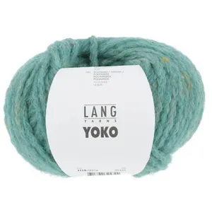 Pelote de laine et Alpaga à tricoter YOKO - Lang Yarns 0074 Vert - 007... pas cher
