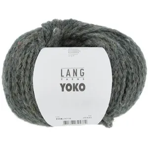 Pelote de laine et Alpaga à tricoter YOKO - Lang Yarns 0018 Vert - 001... pas cher