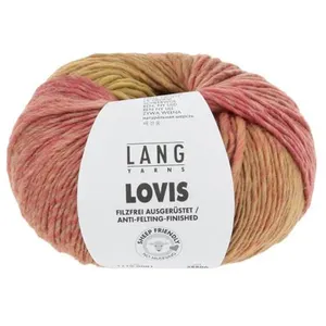 Pelote à tricoter 100% Laine Vierge LOVIS - Lang Yarns 0001 Multicolor... pas cher