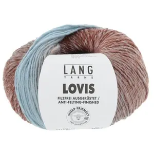 Pelote à tricoter 100% Laine Vierge LOVIS - Lang Yarns 0003 Gris - 000... pas cher