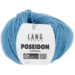 GENERIQUE Pelote de laine Vierge Poseidon - Lang Yarns(...) - 78 Bleu pas cher