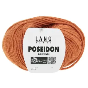GENERIQUE Pelote de laine Vierge Poseidon - Lang Yarns(...) - 59 Orange pas cher