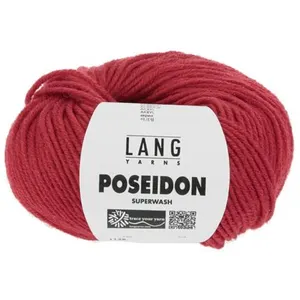 GENERIQUE Pelote de laine Vierge Poseidon - Lang Yarns(...) - 60 Rouge pas cher
