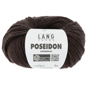 GENERIQUE Pelote de laine Vierge Poseidon - Lang Yarns(...) - 68 Marron pas cher