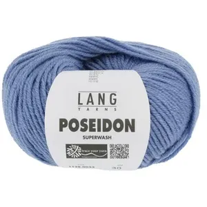 GENERIQUE Pelote de laine Vierge Poseidon - Lang Yarns(...) - 33 Bleu
