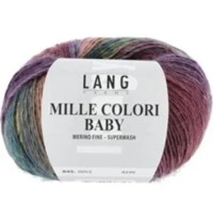 Pelote à tricoter MILLE COLORI BABY   Lang Yarns - 100% laine mérinos ... pas cher