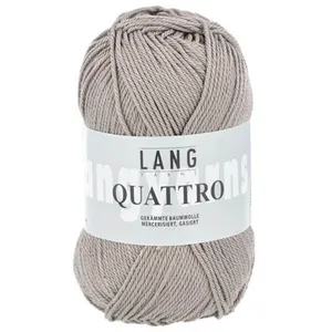 Non communiqué Fil à tricoter 100% coton QUATTRO - Lang Yarns(...) - 139 Gris