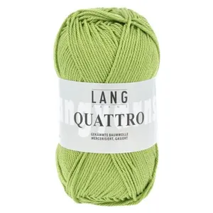 Non communiqué Fil à tricoter 100% coton QUATTRO - Lang Yarns(...) - 116 Vert pas cher