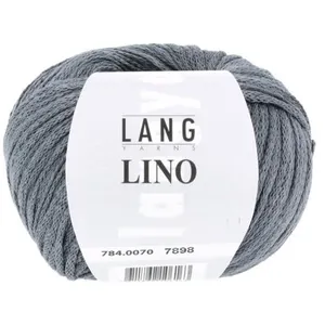 GENERIQUE Pelote de lin à tricoter Lino - Lang Yarns(...) - 70 Gris pas cher