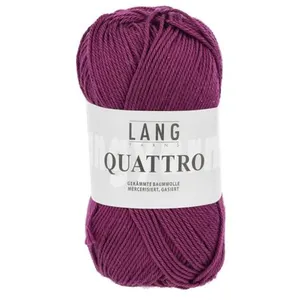 Non communiqué Fil à tricoter 100% coton QUATTRO - Lang Yarns(...) - 66 Violet