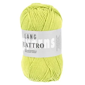 Fil à tricoter 100% coton QUATTRO - Lang Yarns(...) - 44 Vert