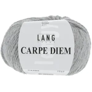 Pelote de Laine et Alpaga à tricoter CARPE DIEM - Lang Yarns 0303 Gris... pas cher