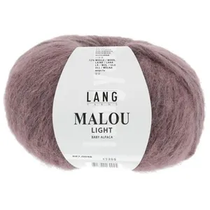 Pelote d'Alpaga et laine MALOU LIGHT - LANG YARNS 48 Violet - 48 Viole... pas cher