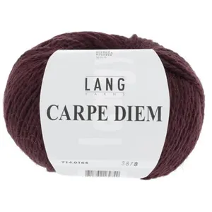Pelote de Laine et Alpaga à tricoter CARPE DIEM - Lang Yarns 0164 Roug...