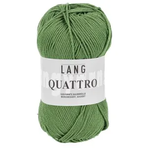 Non communiqué Fil à tricoter 100% coton QUATTRO - Lang Yarns(...) - 117 Vert pas cher