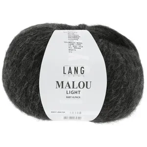 GENERIQUE Pelote d'Alpaga et laine MALOU LIGHT - LANG YARNS(...) - 70 Gris pas cher