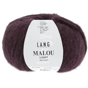 GENERIQUE Pelote d'Alpaga et laine MALOU LIGHT - LANG YARNS(...) - 80 Rouge