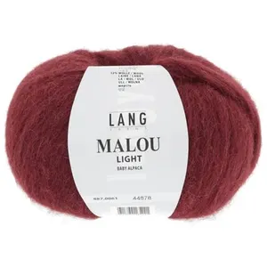 GENERIQUE Pelote d'Alpaga et laine MALOU LIGHT - LANG YARNS(...) - 61 Rouge