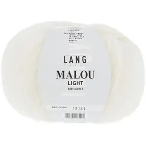 GENERIQUE Pelote d'Alpaga et laine MALOU LIGHT - LANG YARNS(...) - 94 Blanc pas cher