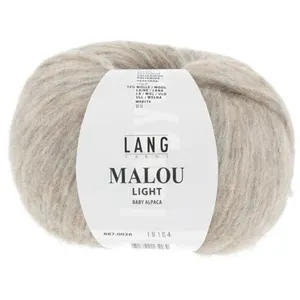 Pelote d'Alpaga et laine MALOU LIGHT - LANG YARNS 26 Marron - 26 Marro... pas cher