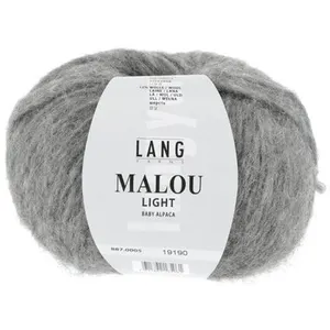 GENERIQUE Pelote d'Alpaga et laine MALOU LIGHT - LANG YARNS(...) - 05 Gris