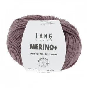 Lang Yarns Merino+ - vieuxrose foncée 048 pas cher
