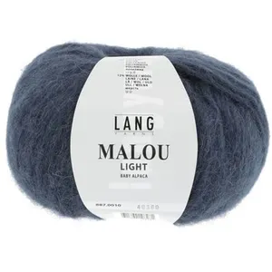 GENERIQUE Pelote d'Alpaga et laine MALOU LIGHT - LANG YARNS(...) - 10 Bleu