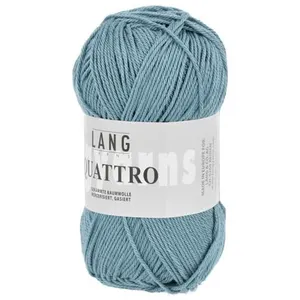 Non communiqué Fil à tricoter 100% coton QUATTRO - Lang Yarns(...) - 188 Bleu