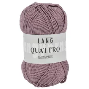 Non communiqué Fil à tricoter 100% coton QUATTRO - Lang Yarns(...) - 48 Violet pas cher