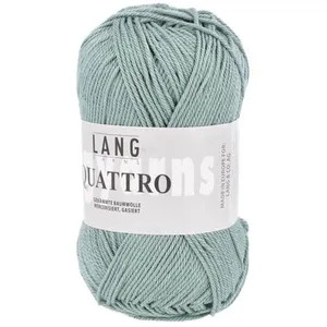 Non communiqué Fil à tricoter 100% coton QUATTRO - Lang Yarns(...) - 72 Bleu pas cher