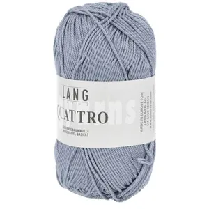 Non communiqué Fil à tricoter 100% coton QUATTRO - Lang Yarns(...) - 33 Bleu pas cher